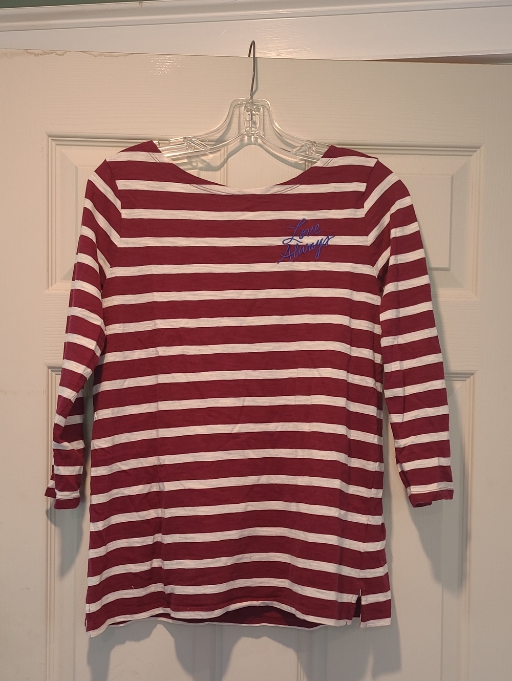 Old Navy Boat Neck 3/4 Sleeve Top